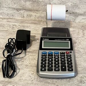 Canon P1-DHV 12 Digit Palm Printing Calculator  Batteries or AC Cord  7.5” x 4”